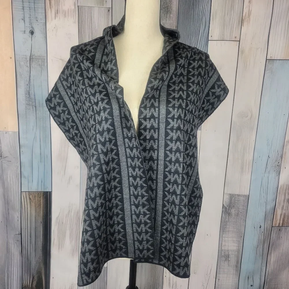 Michael Kors Black Gray Scarf